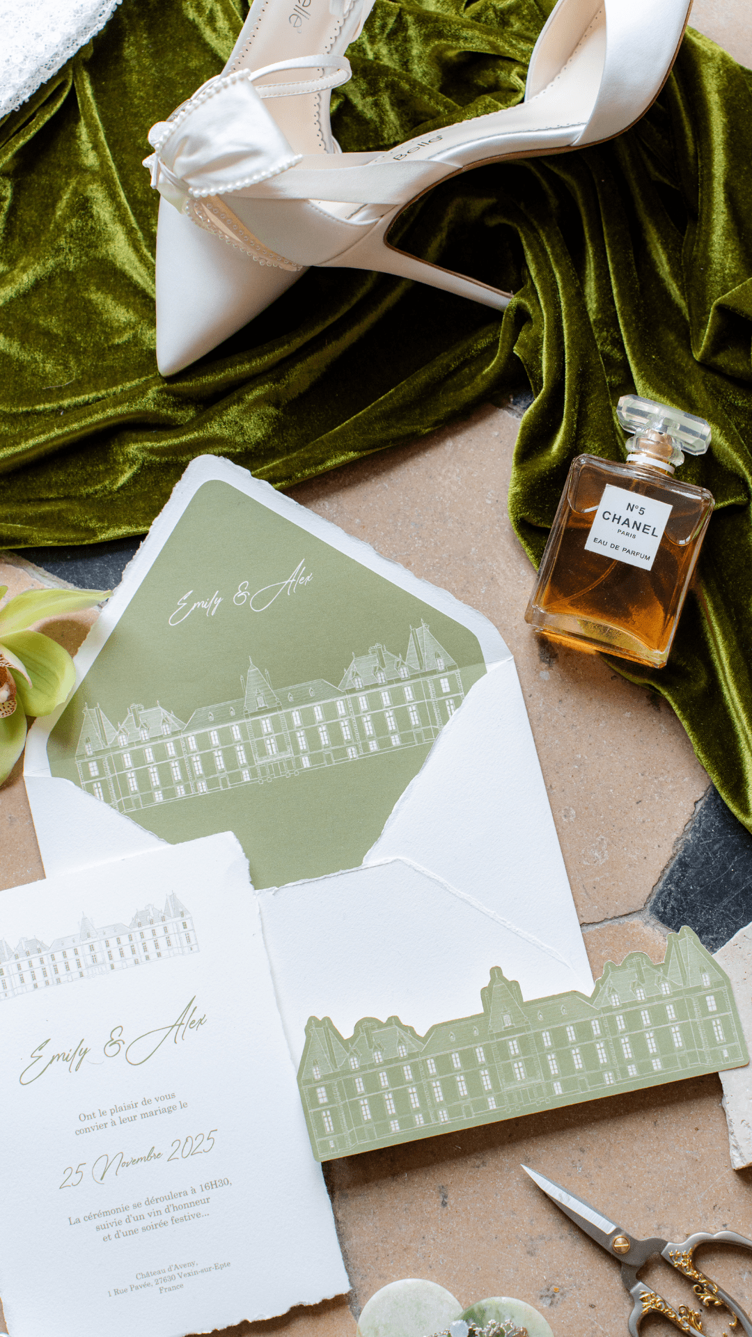 flatlay mariage